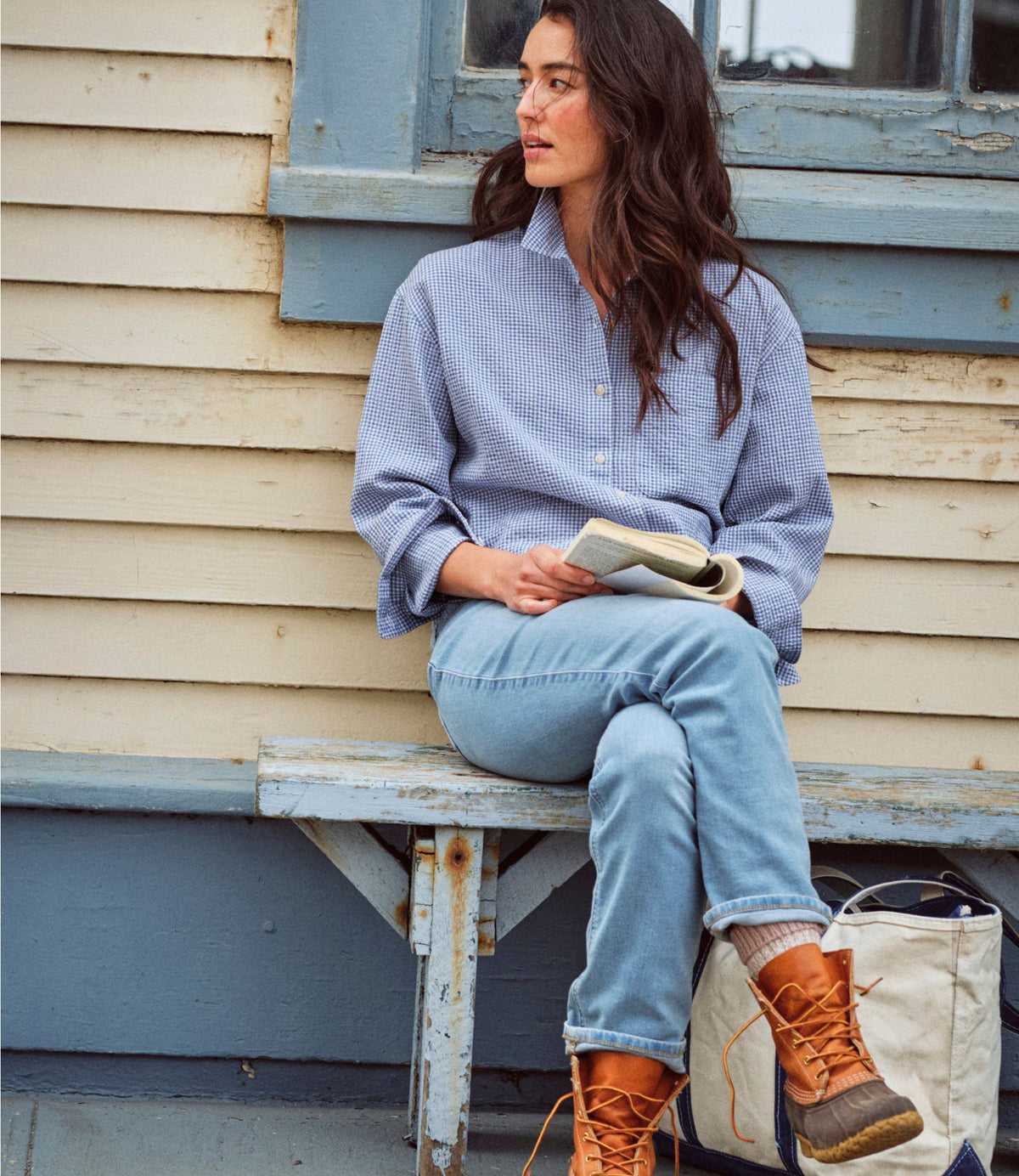Women's Sunwashed Textured Big Shirt