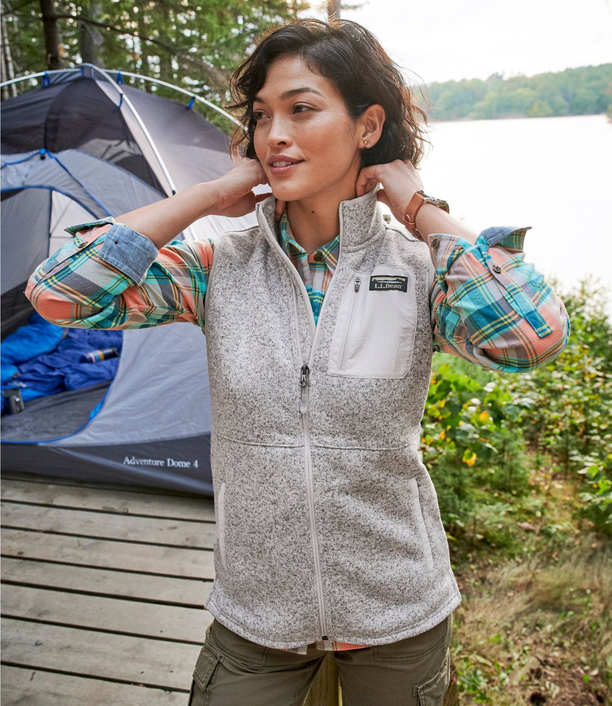 Women's L.L.Bean Sweater Fleece Long Vest