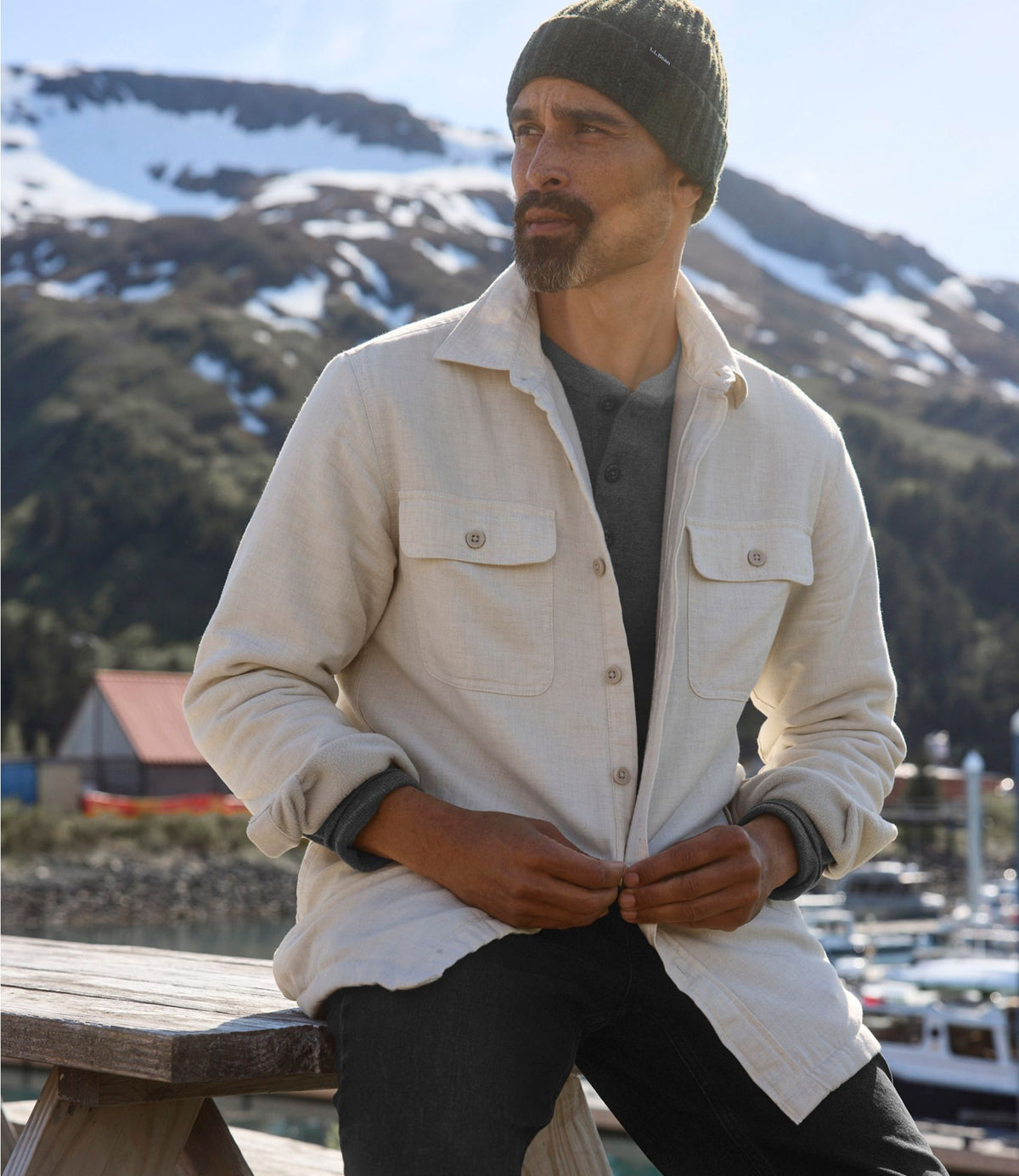 Men's Fleece-Lined Flannel Shirt, Traditional Fit