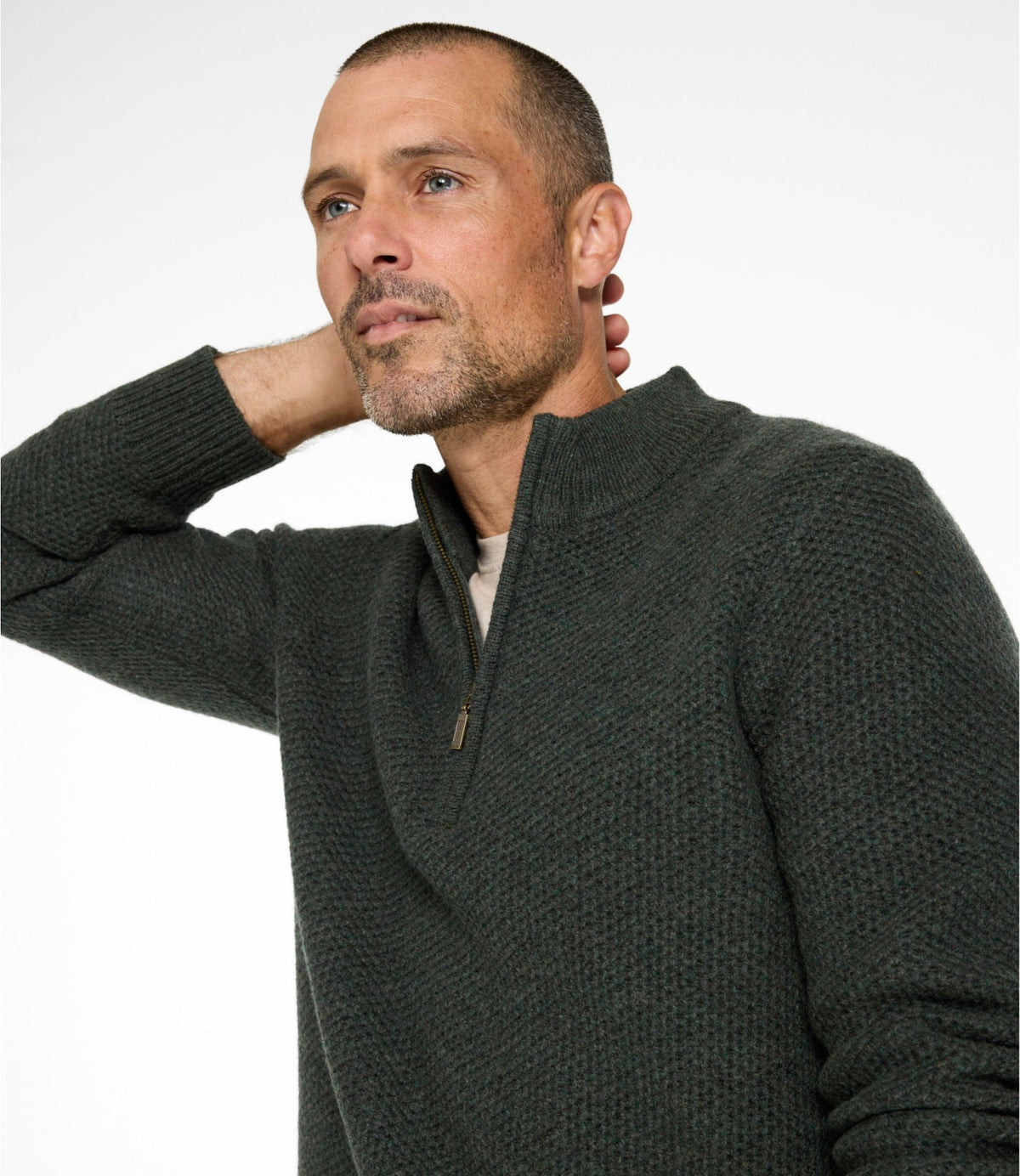 Men's Heritage Honeycomb Sweater, Quarter-Zip