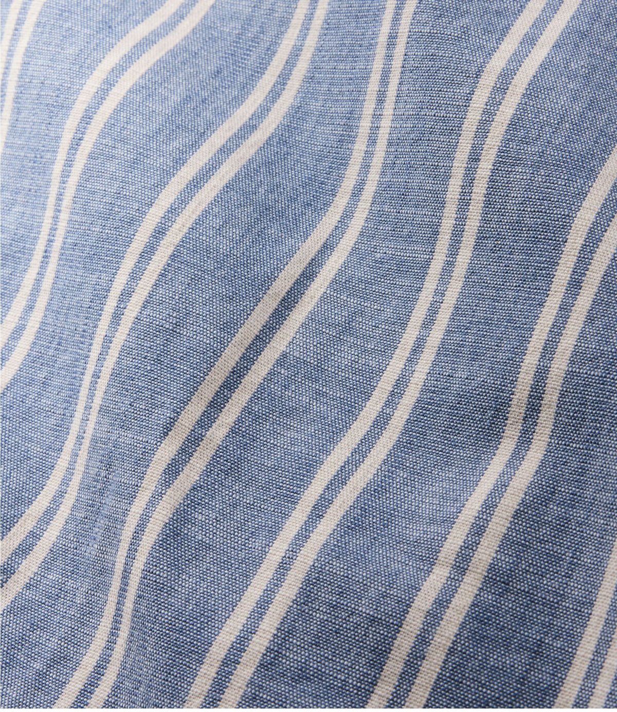 Men's Comfort Stretch Chambray Shirt, Traditional Untucked Fit, Long-Sleeve, Stripe