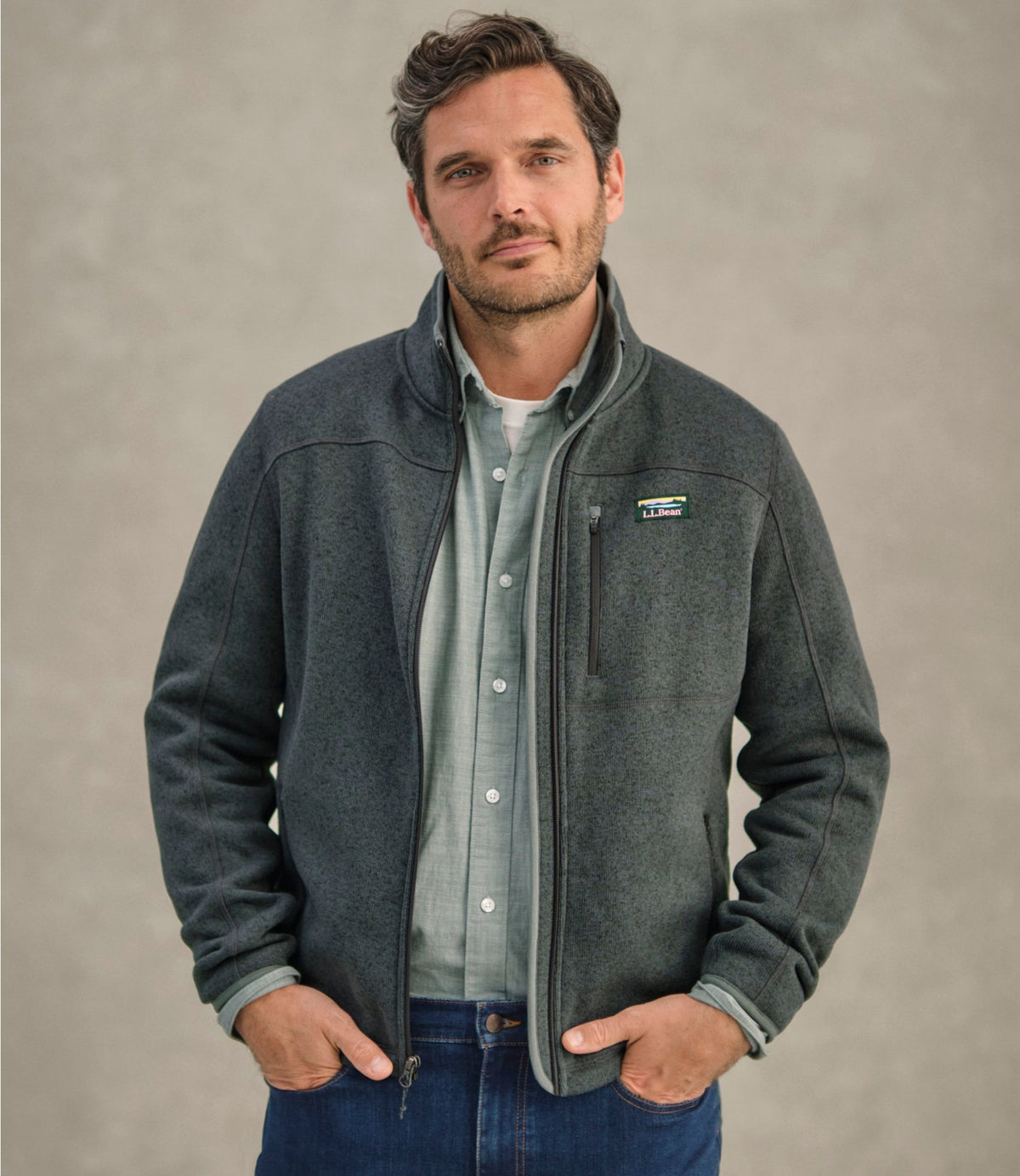 Men's L.L.Bean Sweater Fleece Full-Zip Jacket