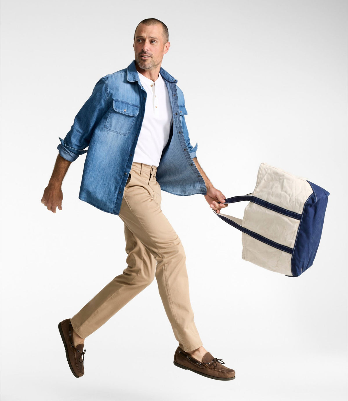 Men's Sunwashed Khaki Pants, Standard Fit