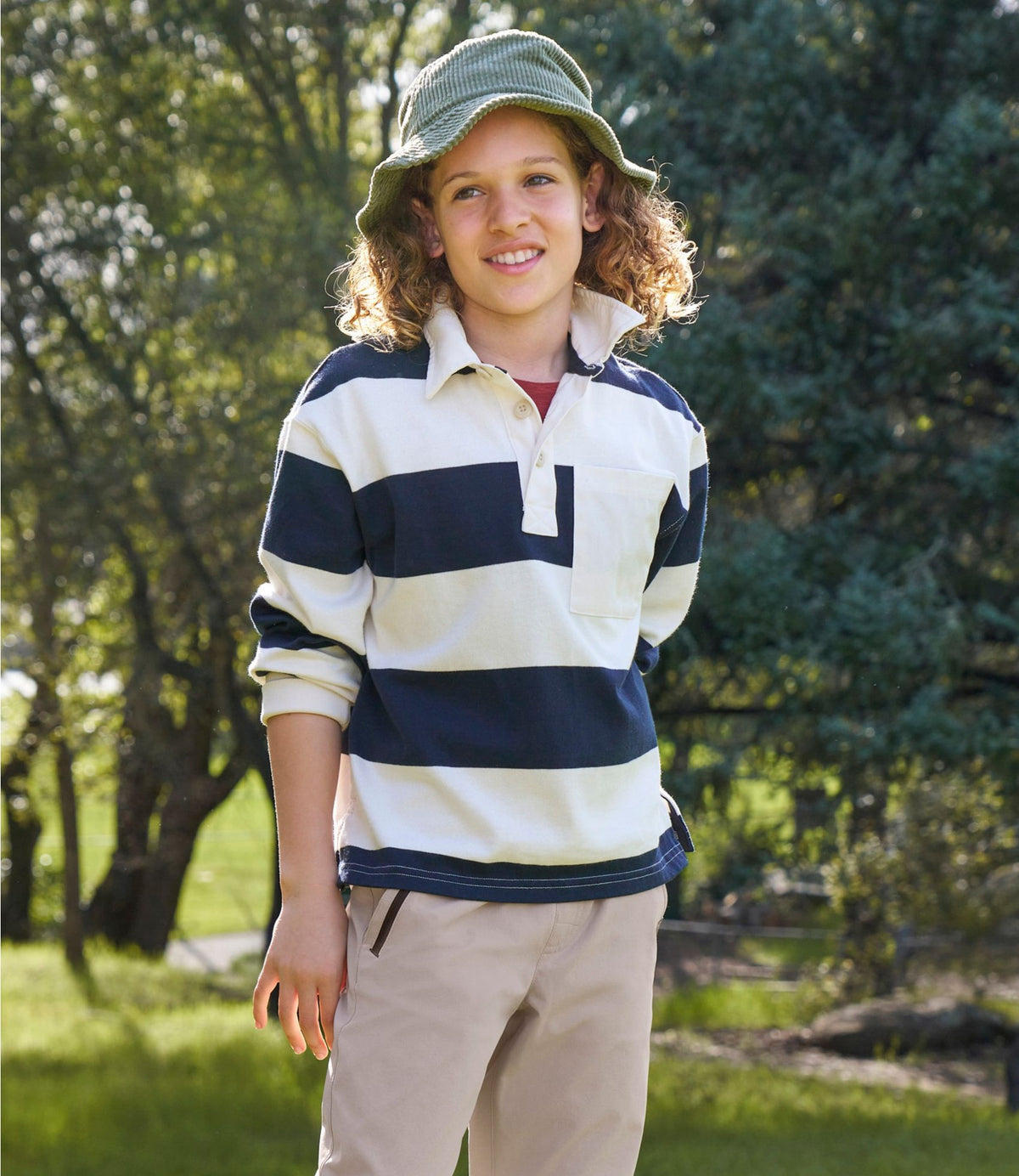 Kids' Striped Rugby Shirt