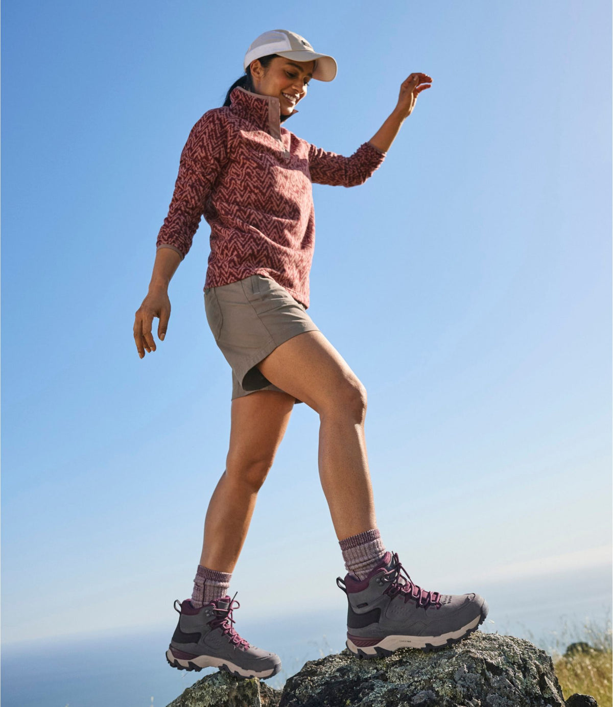 Women's Trail Model X Waterproof Hiking Boots, Leather