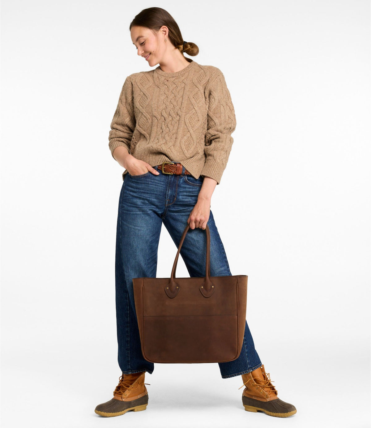 Signature Double L® Leather Bag