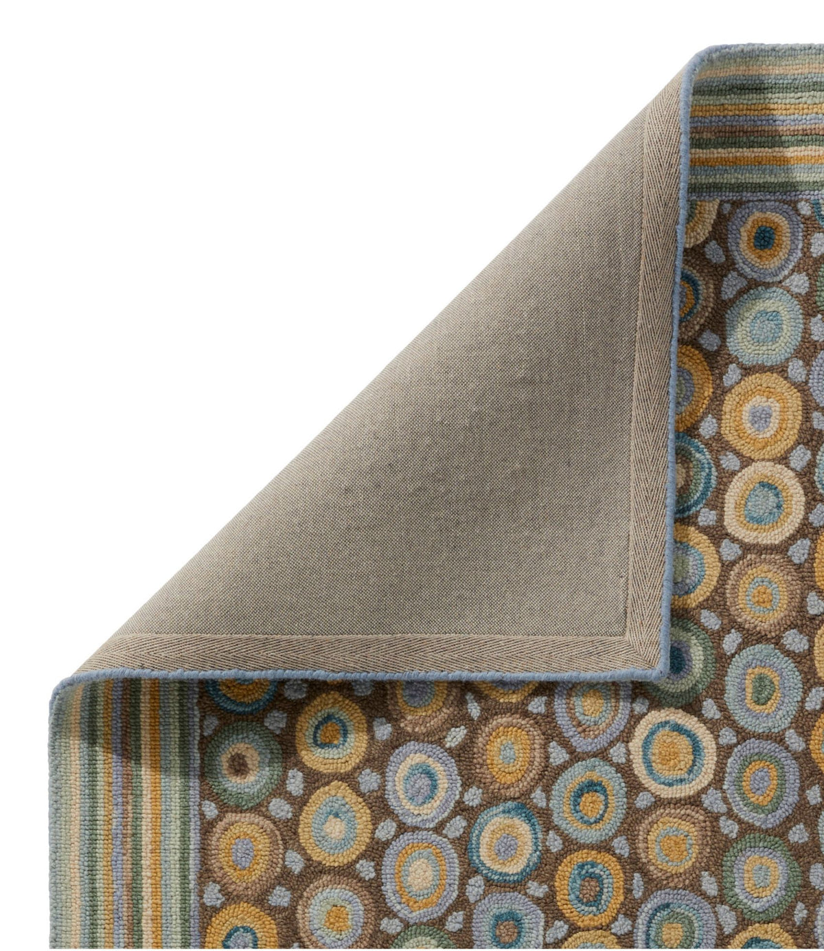 Bean's Wool Hooked Rug, Coins