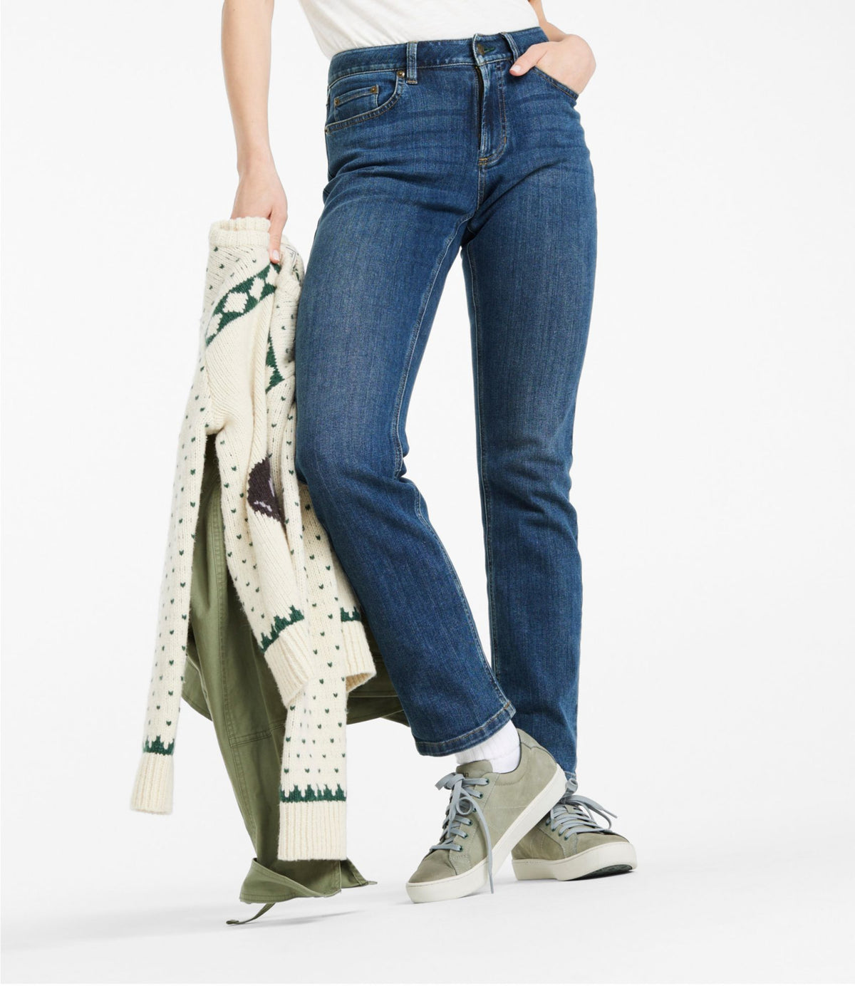 Women's BeanFlex® Jeans, Mid-Rise Straight-Leg