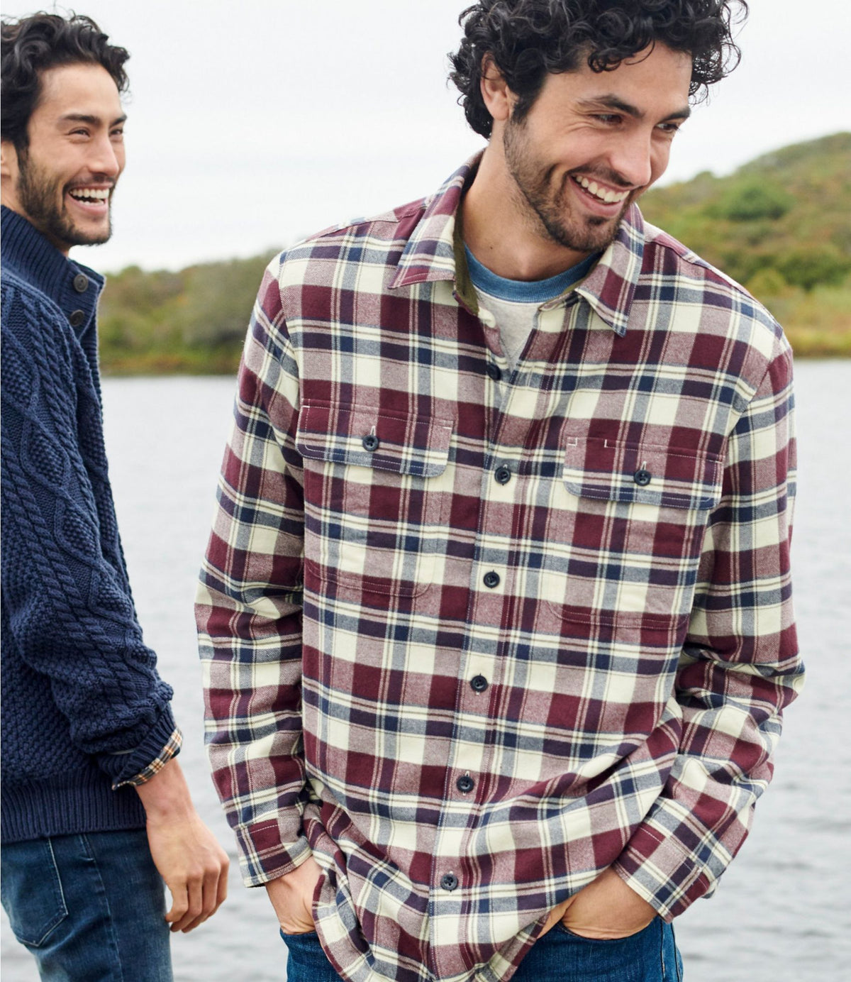 Men's Fleece-Lined Flannel Shirt, Traditional Fit, Plaid