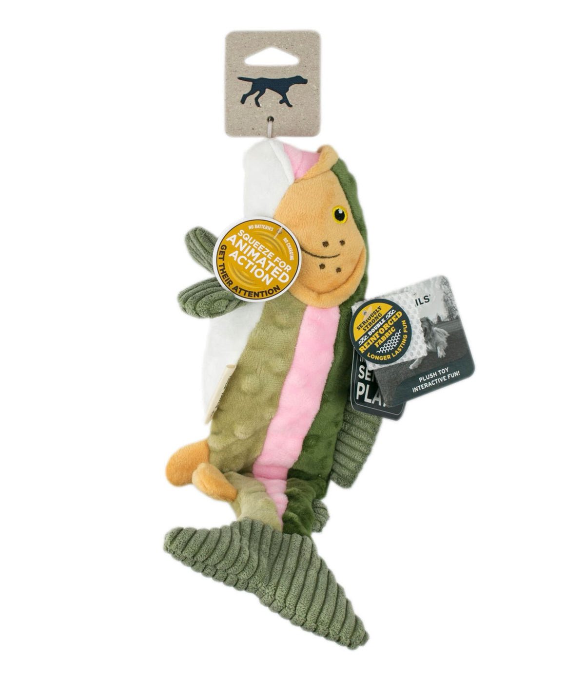 Twitchy Tail Trout Dog Toy