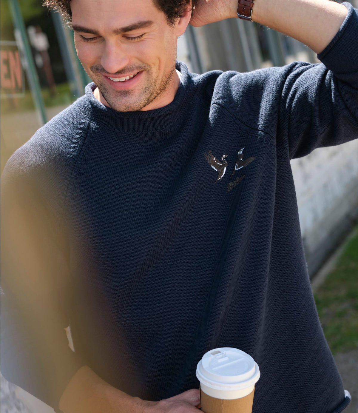 Men's The Original Double L® Rollneck Sweater, Novelty