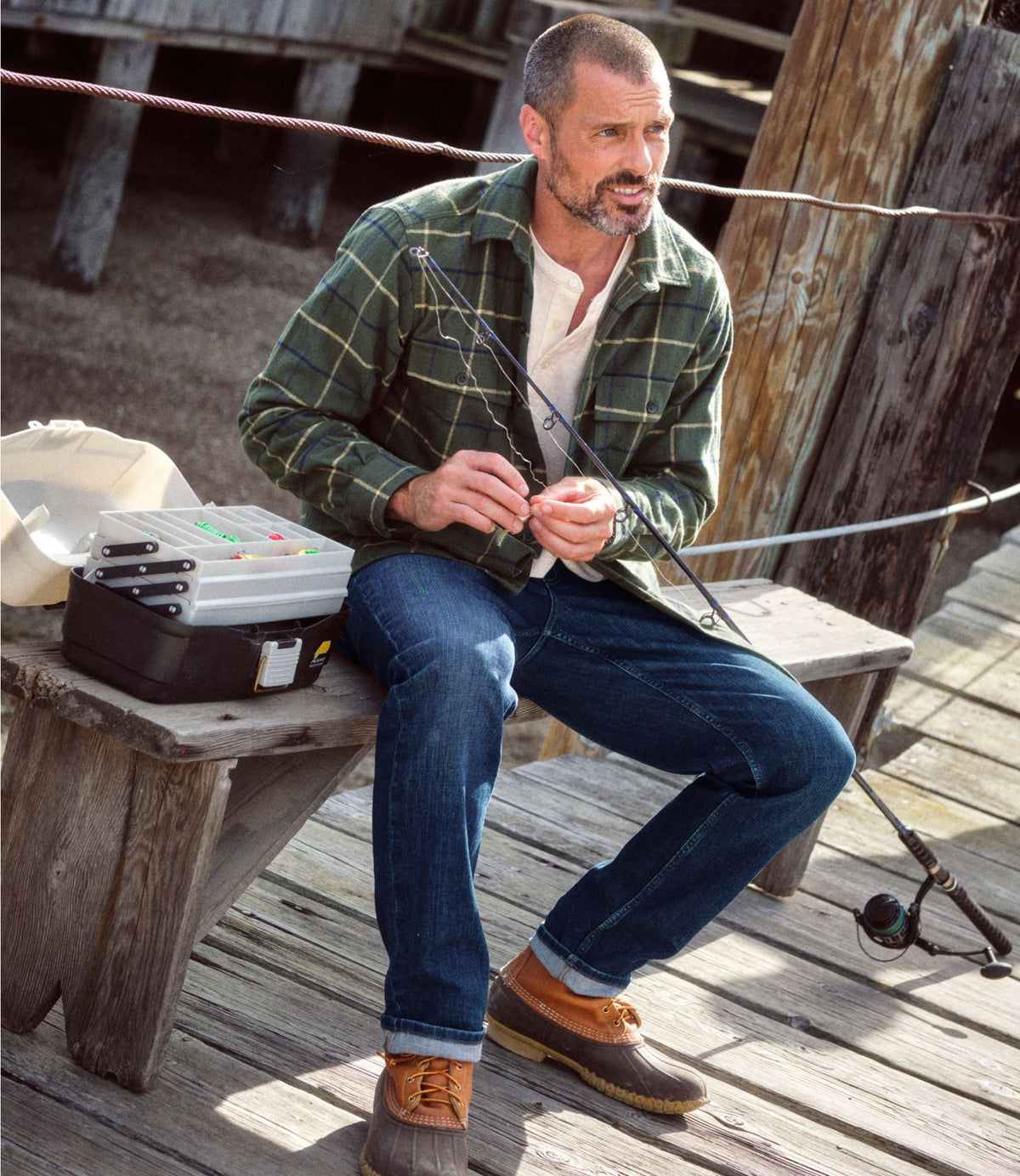 Men's Chamois Shirt, Traditional Fit, Plaid