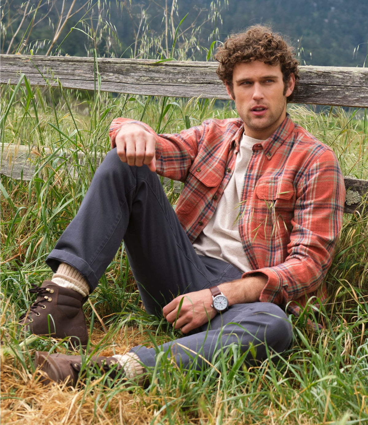 Men's 1912 Field Flannel Shirt, Slightly Fitted Untucked Fit, Plaid