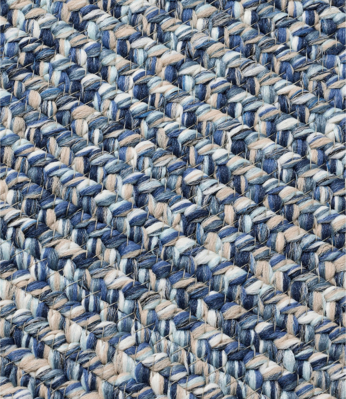 All-Weather Braided Runner, Concentric Pattern Rectangular