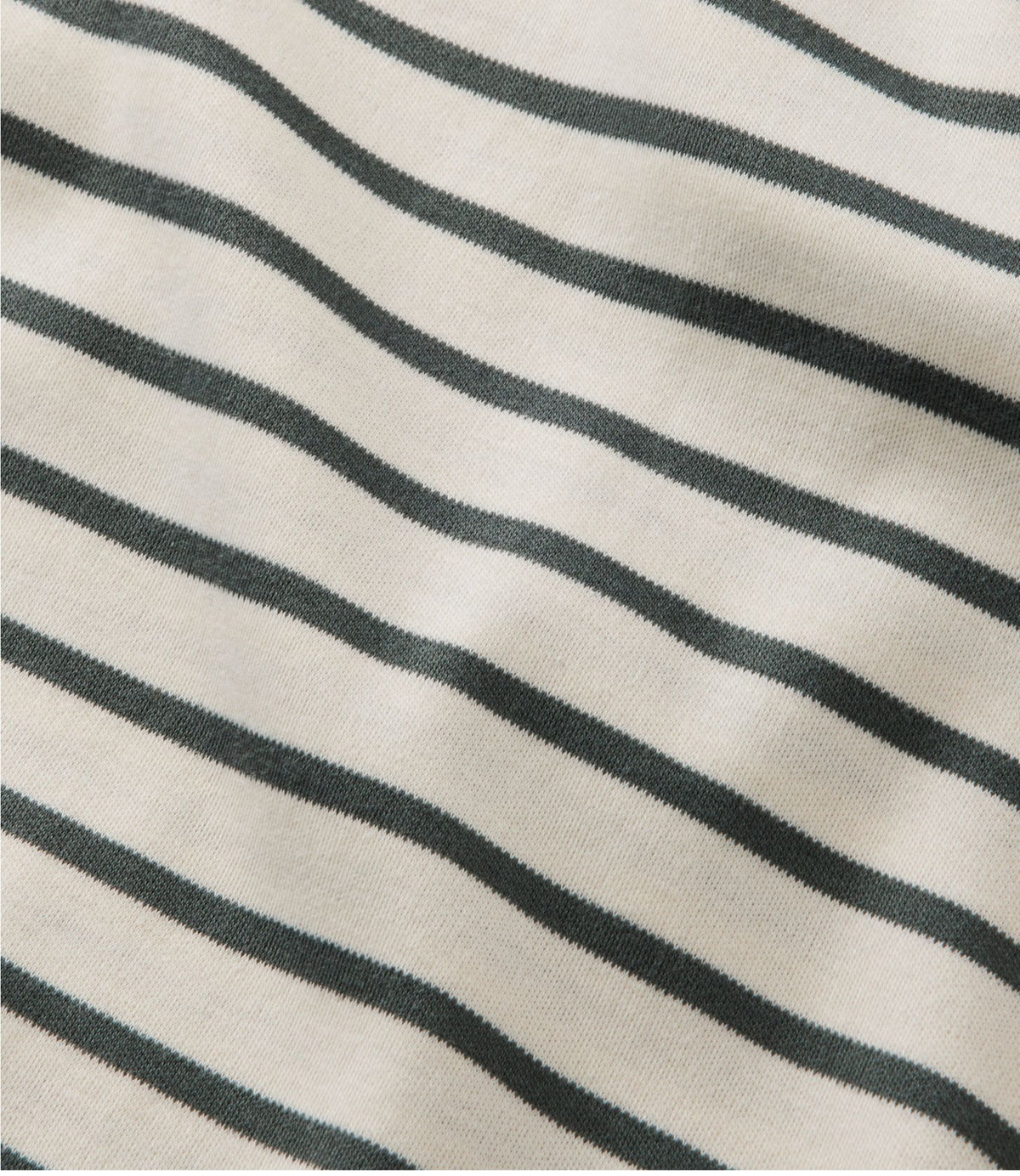 Women's Pima Cotton Tee, Long-Sleeve Crewneck Stripe