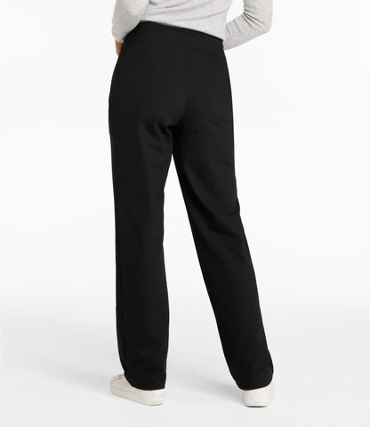 Women's L.L.Bean Go-Anywhere Knit Pants, High-Rise Straight-Leg