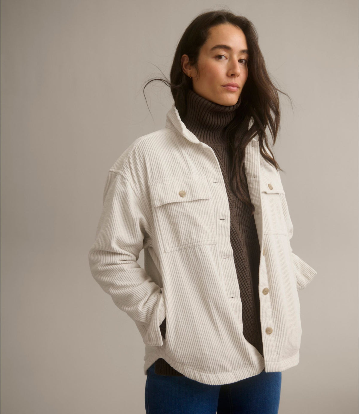 Women's Comfort Corduroy Big Shirt