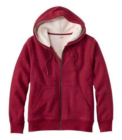 Women's Essentials Sweatshirt, Lined Full-Zip Hoodie