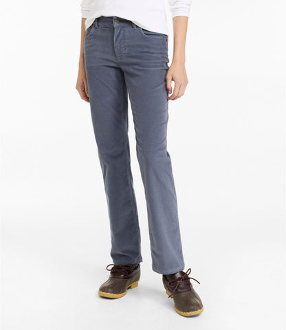 Women's L.L.Bean Go-Anywhere Corduroy Pants, Mid-Rise Ultimate Straight-Leg