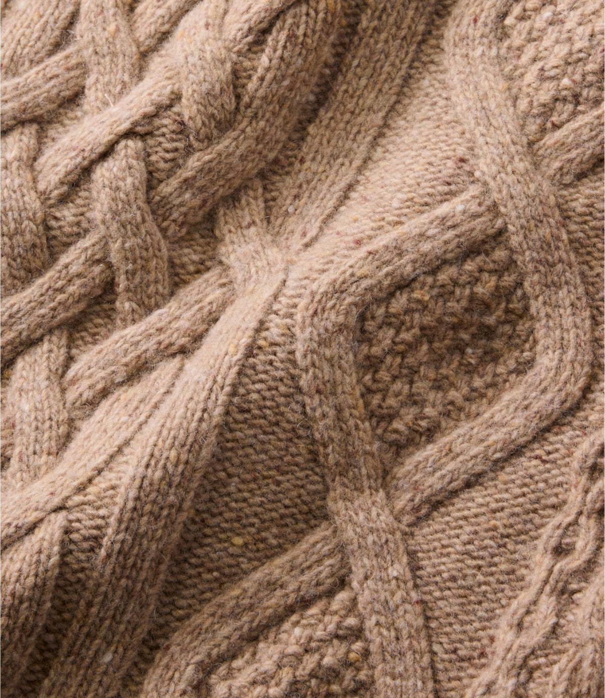 Women's Signature Wool-Blend Fisherman Sweater, Crewneck
