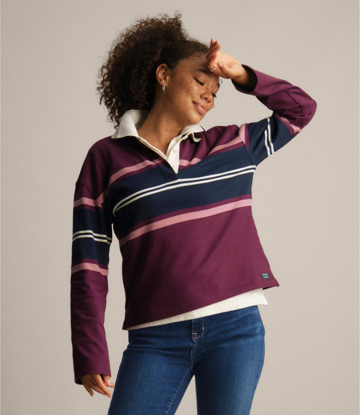 Women's Mountain Classic Rugby, Long-Sleeve Multi-Stripe
