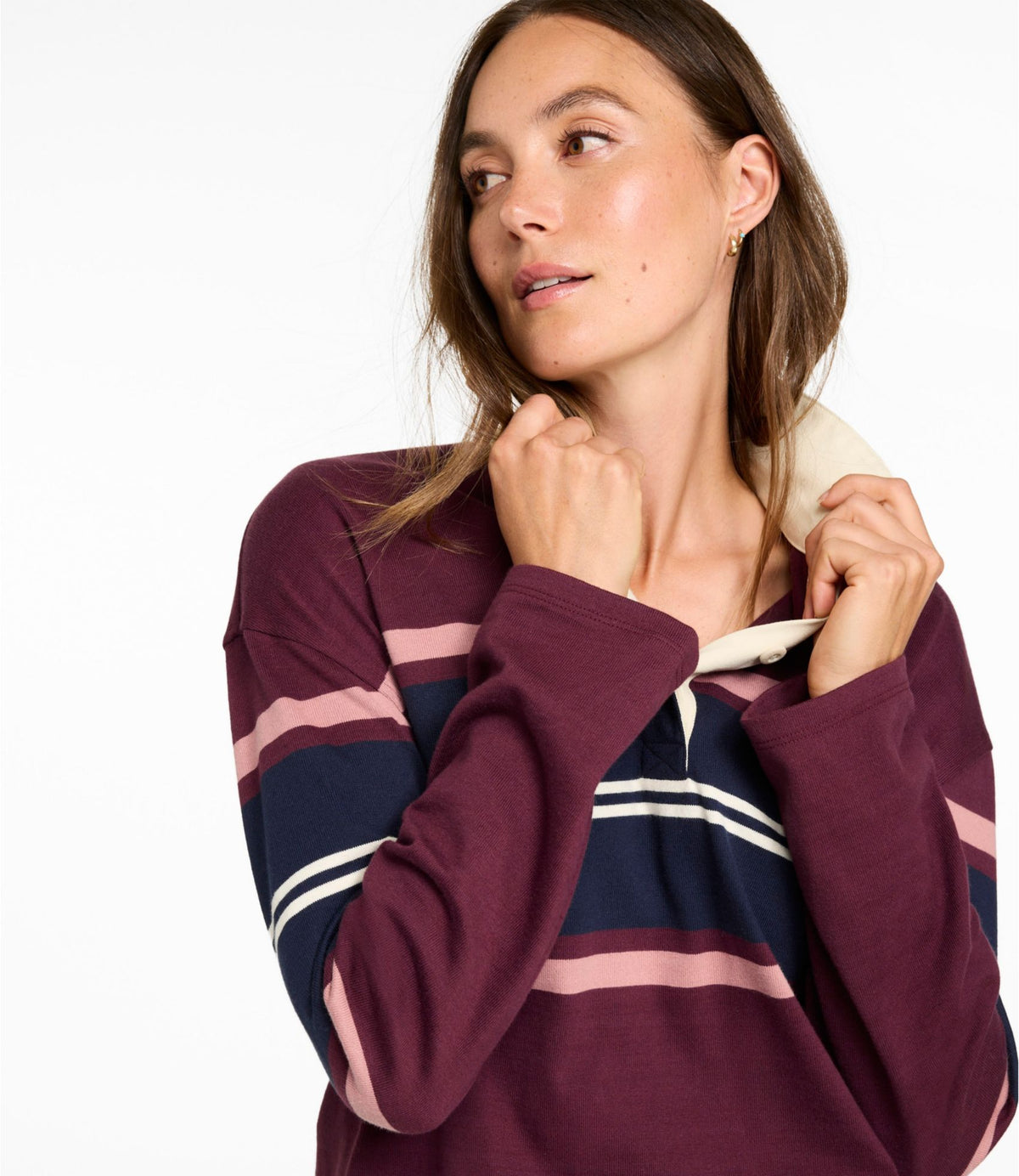 Women's Mountain Classic Rugby, Long-Sleeve Multi-Stripe