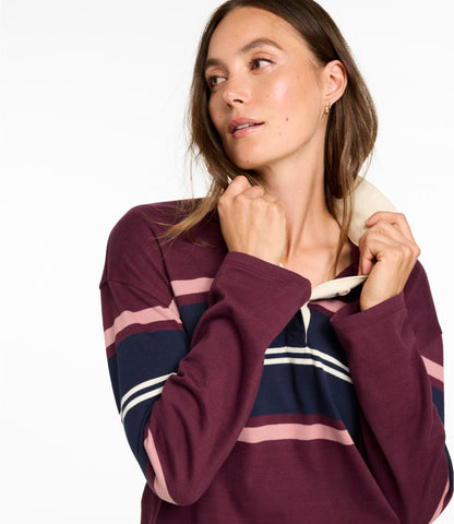 Women's Mountain Classic Rugby, Long-Sleeve Multi-Stripe