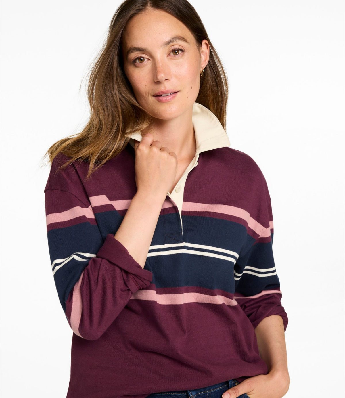 Women's Mountain Classic Rugby, Long-Sleeve Multi-Stripe