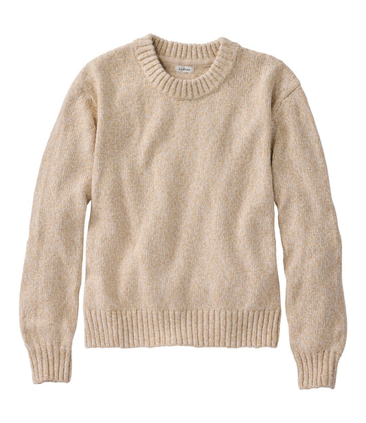Women's Cotton Ragg Sweater, Relaxed Crewneck