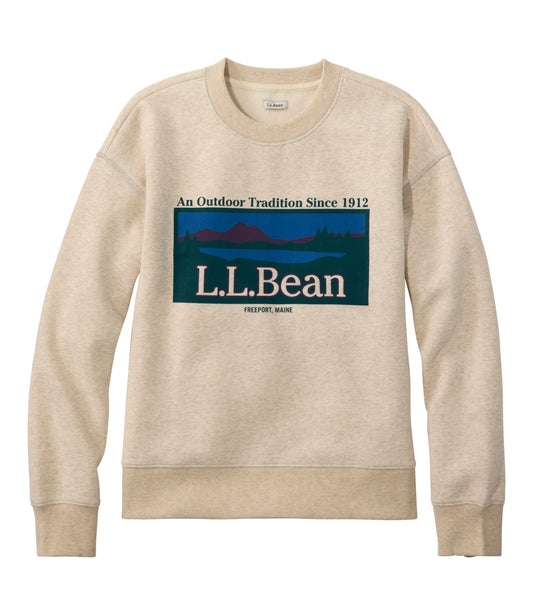 Women's Mountain Classic Sweatshirt, Crewneck Logo