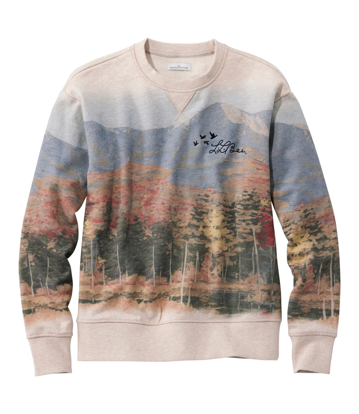 Women's Signature Camp Sweatshirt, Crewneck Print