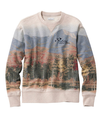 Women's Signature Camp Sweatshirt, Crewneck Print