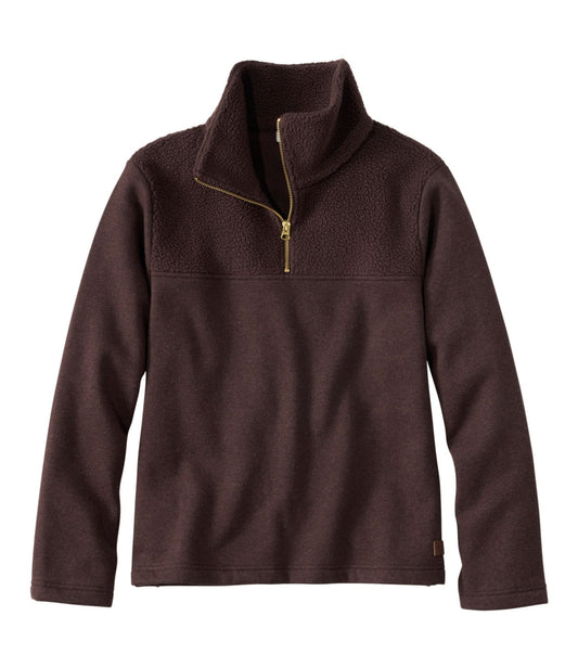 Women's Double L® Soft Donegal Sweatshirt, Quarter-Zip Novelty