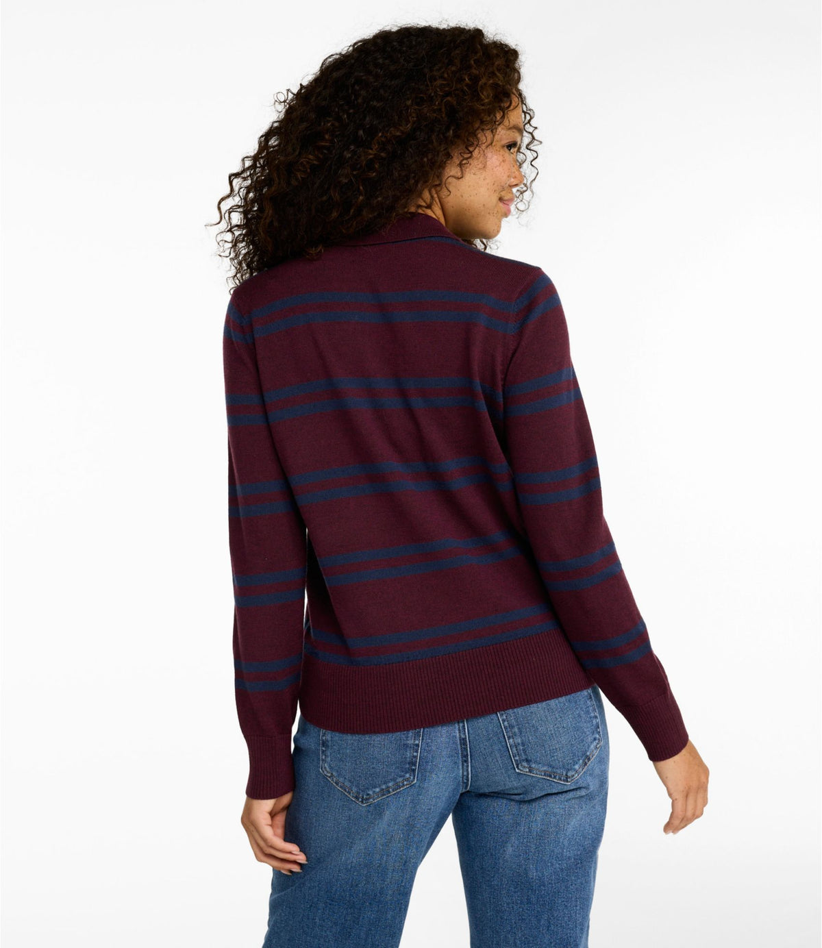 Women's Essential Merino Wool Sweater, Polo Stripe