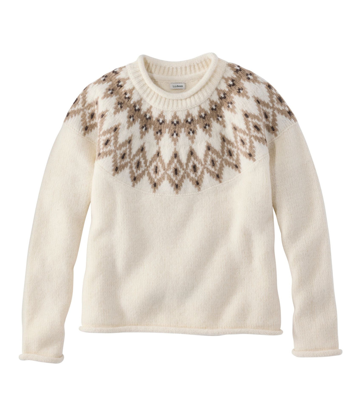 Women's Bean's Classic Ragg Wool Sweater, Rollneck Novelty