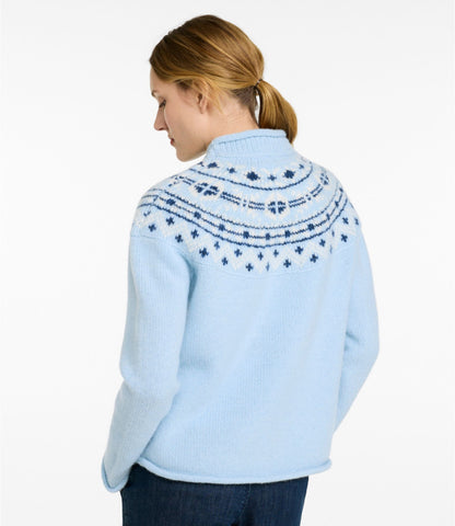 Women's Bean's Classic Ragg Wool Sweater, Rollneck Novelty