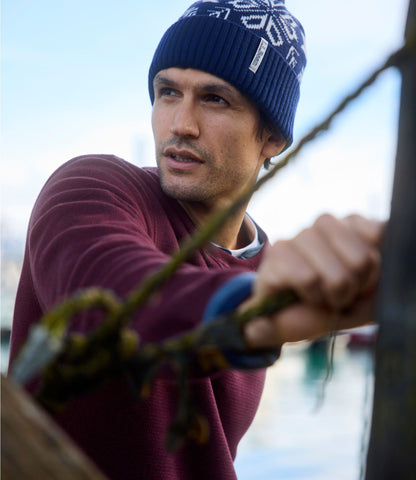 Adults' L.L.Bean Snowflake Chunky Yarn Pom Hat