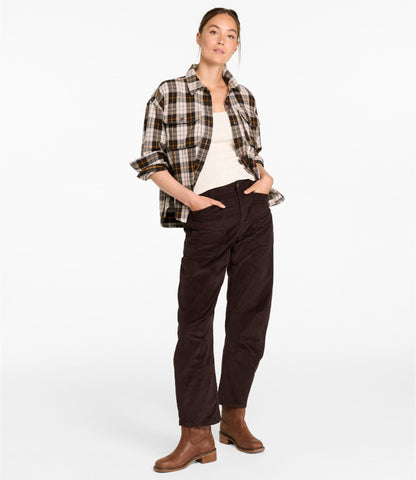 Women's Signature 1912 Premium Corduroy Pants, High-Rise Barrel Ankle