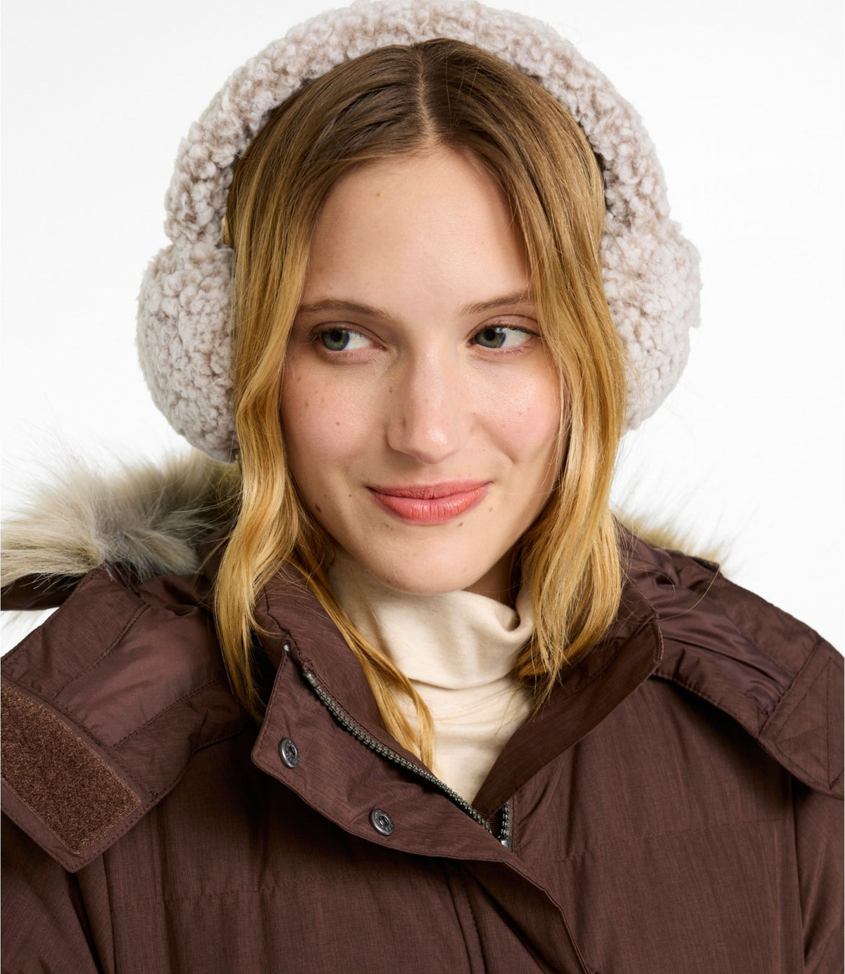 Women's Turtle Fur Whiteout Ear Muffs