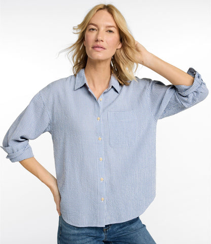 Women's Sunwashed Textured Big Shirt