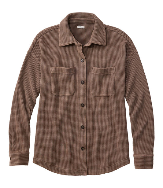 Women's Sunwashed Waffle Big Shirt