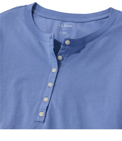 Women's Sunwashed Tee, Long-Sleeve Cropped Boxy Henley