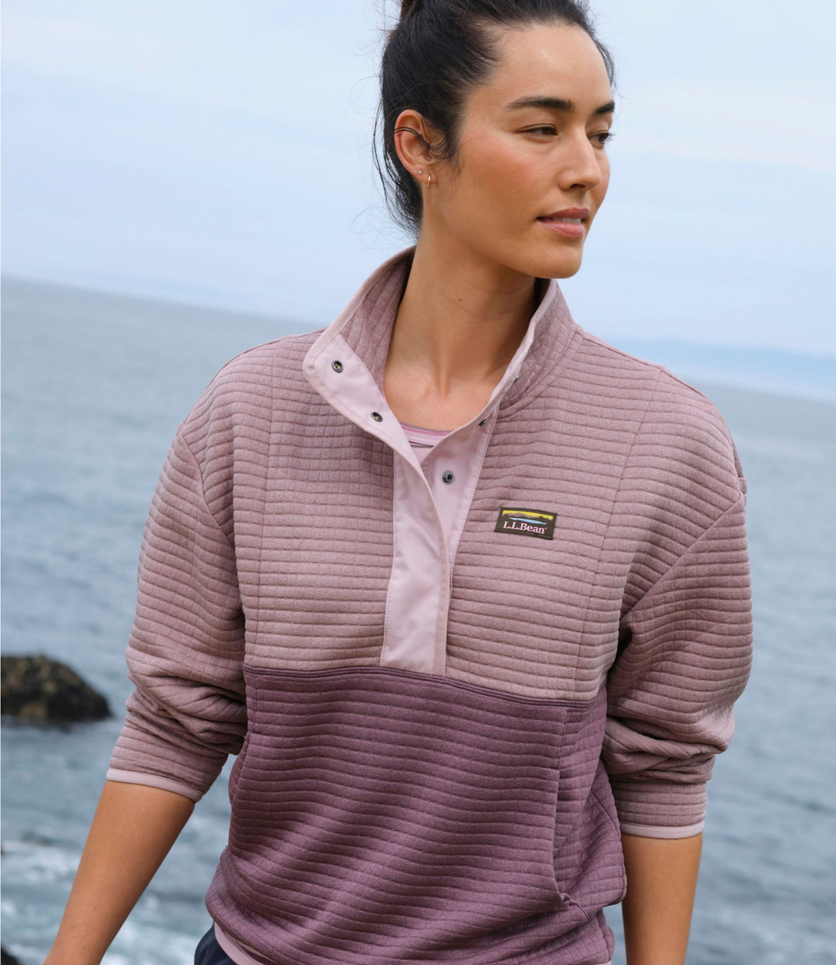 Women's Airlight Grid Pullover, Colorblock