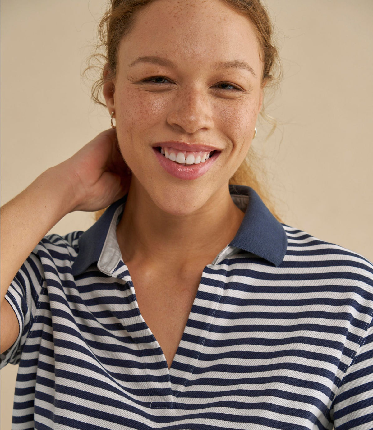 Women's Casco Bay Polo, Short-Sleeve Stripe