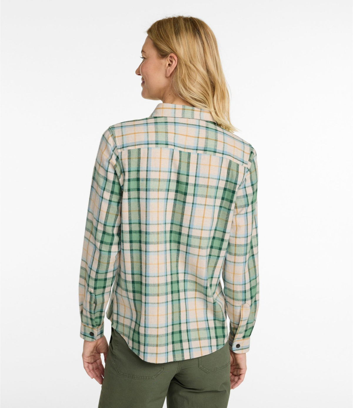Women's Scotch Plaid Flannel Shirt, Relaxed