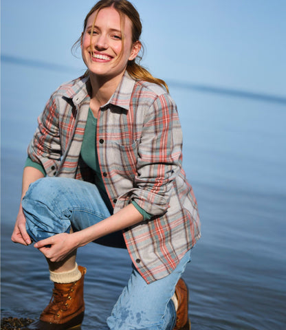 Women's Scotch Plaid Flannel Shirt, Relaxed