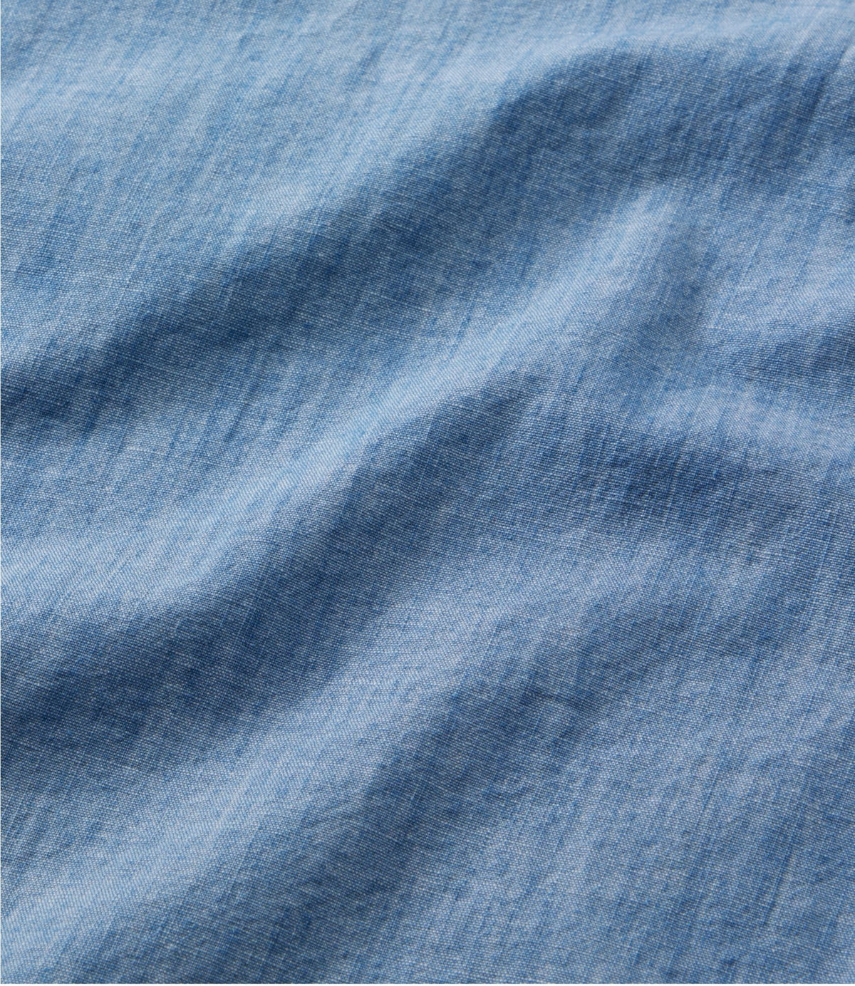 Women's Essential Cotton Shirt, Chambray Long Sleeve