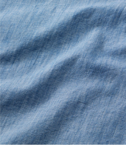 Women's Essential Cotton Shirt, Chambray Long Sleeve