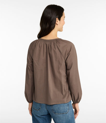 Women's Whisperweight Poplin Shirt, Long-Sleeve