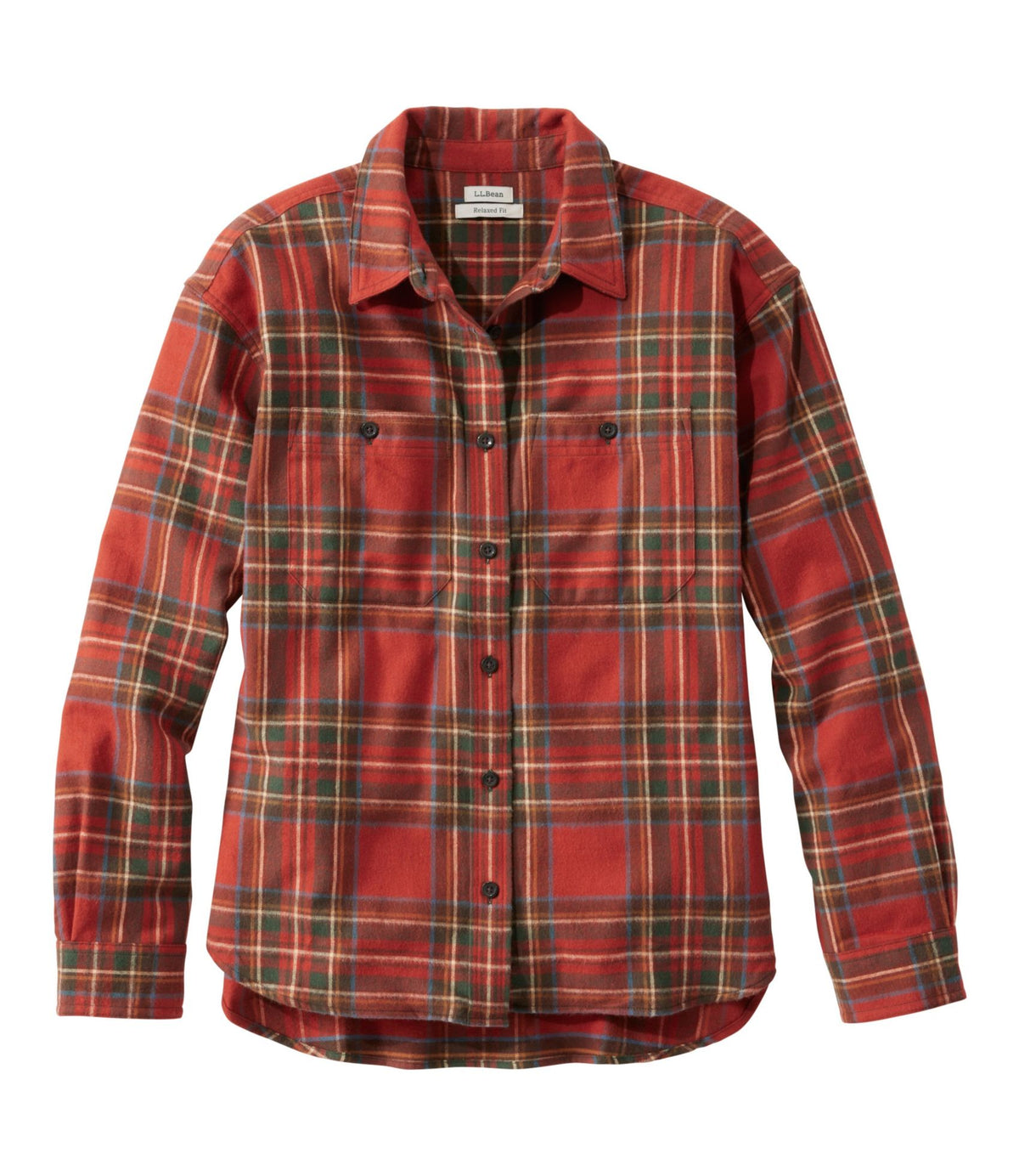 Women's Scotch Plaid Flannel Shirt, Boyfriend